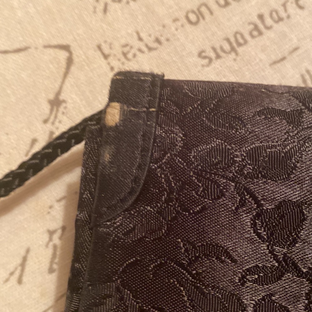 Black damask evening bag. Rose pattern. - Picture 8 of 8